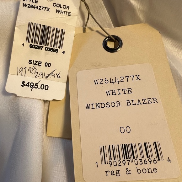 Rag & bone white Windsor blazer. NWT! - Picture 13 of 15